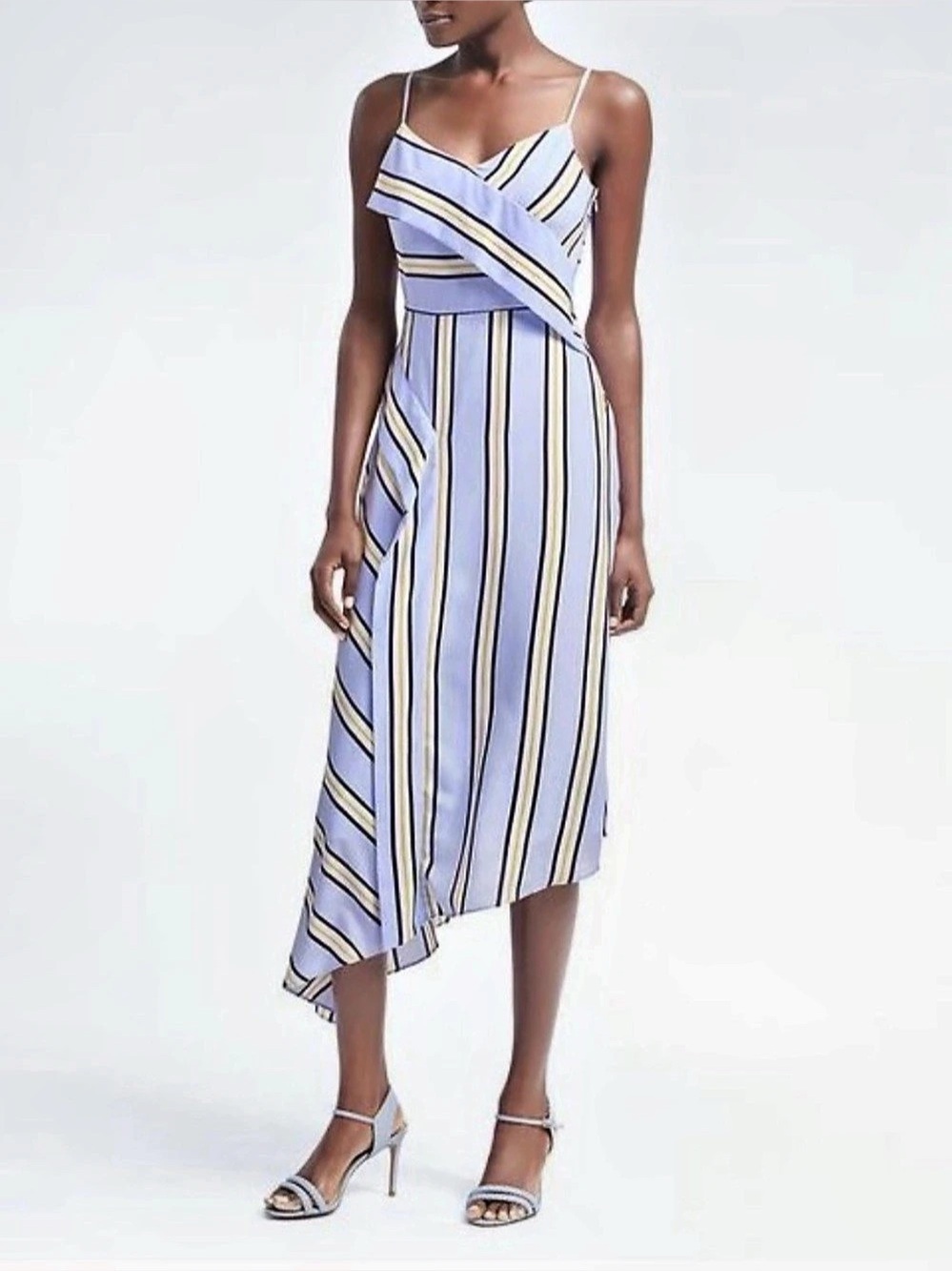 NWT Banana Republic Striped Asymmetrical Dress